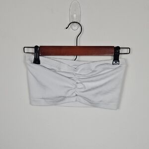 Aerie Bandeau Top White Womens Size XL